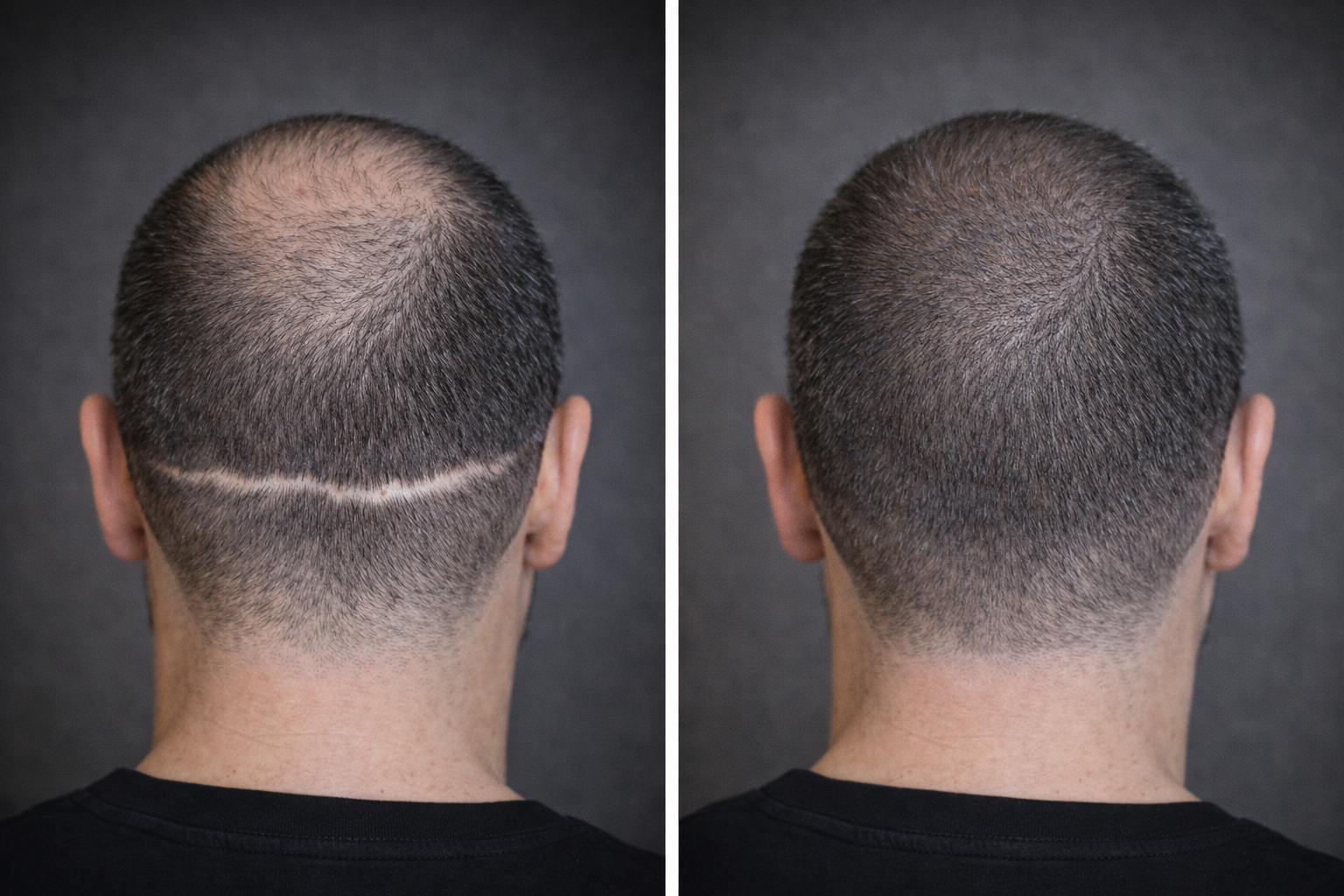 Scar camouflage scalp micropigmentation treatment results NMC SMP
